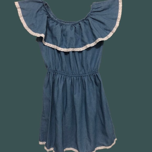 Girls Soft Jeans Dress, Medium, Age 8-10 - Picture 3 of 9